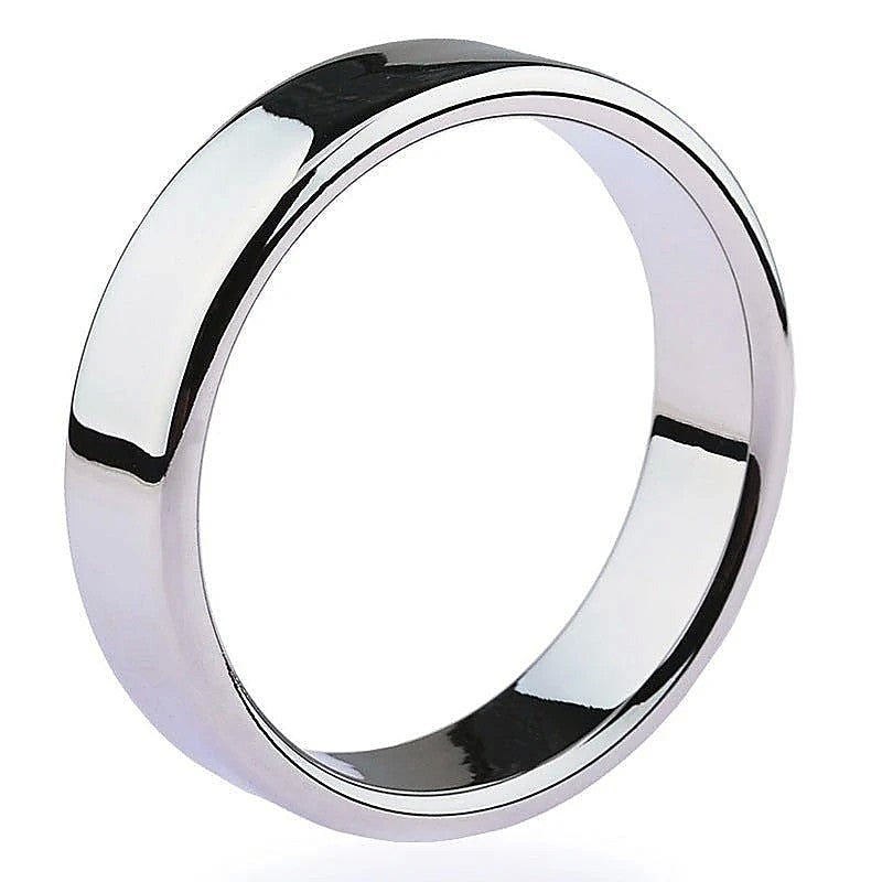 BDStyle Chrome Stainless Steel Mens Cock Ring 1.2cm Height Premium Chrome - Steel Cock Rings