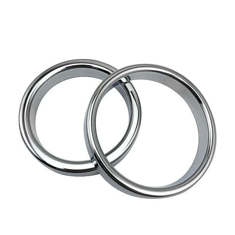 BDStyle Chrome Stainless Steel Mens Cock Ring 1.2cm Height Premium Chrome - Steel Cock Rings