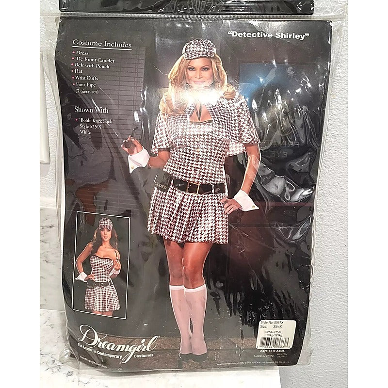 Dream Girl Halloween Detective Shirley Sexy Costume - Fancy Dress Ups