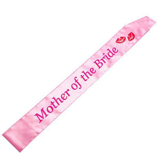 Pink Flashing Mother Of The Bride Sash by MDI Australia - Party Gifts and Novelties