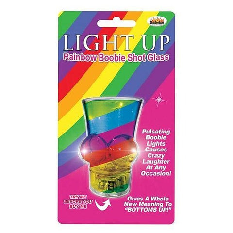 Hot Ero Rainbow Delight LED Boobie Shaped Shot Glass with LED - Party Gifts and Novelties