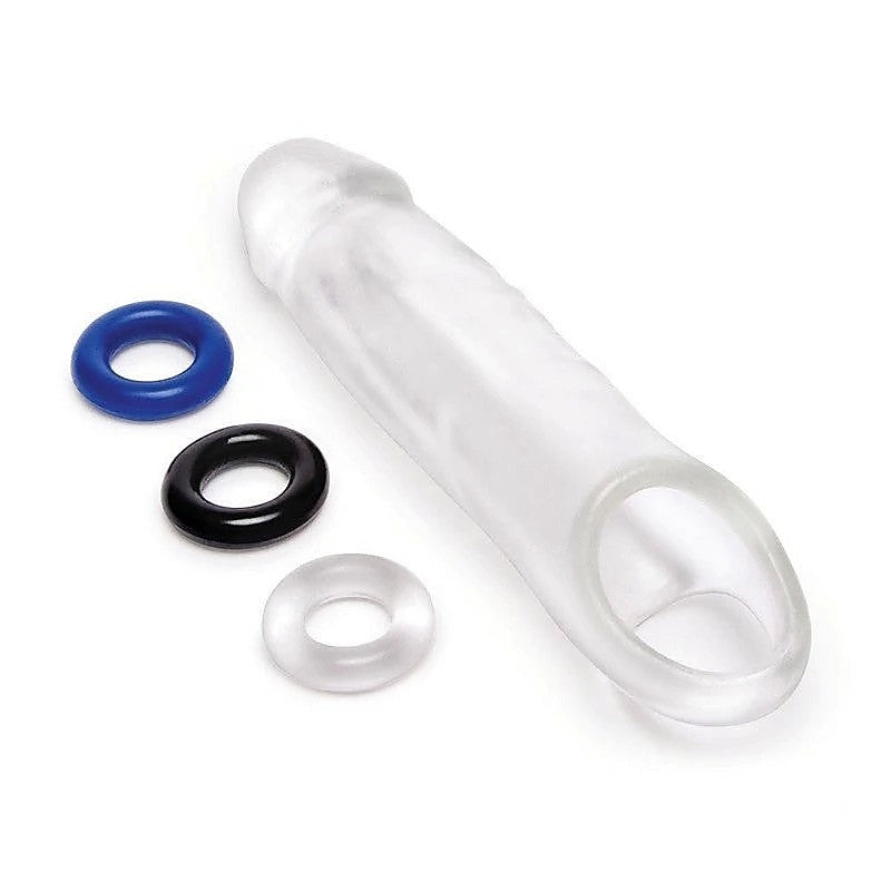 Size Up 1 Inch See-Thru Penis Extender by Xgen - Pumps, Extenders and Sleeves