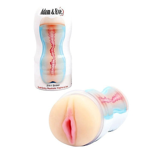 Adam & Eve 2-IN-1 Realistic Men STROKE by Adam & Eve Sextoys - Realistic Butts And Vaginas