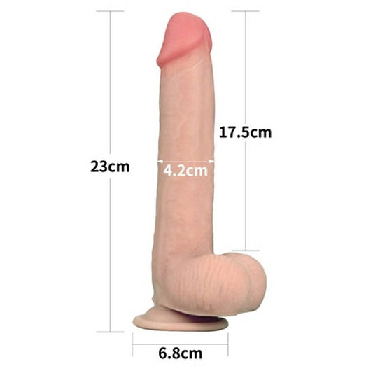 Sliding Skin Dual Layer Realistic Dong Wit Flexible Skin Flesh - Realistic Dildos