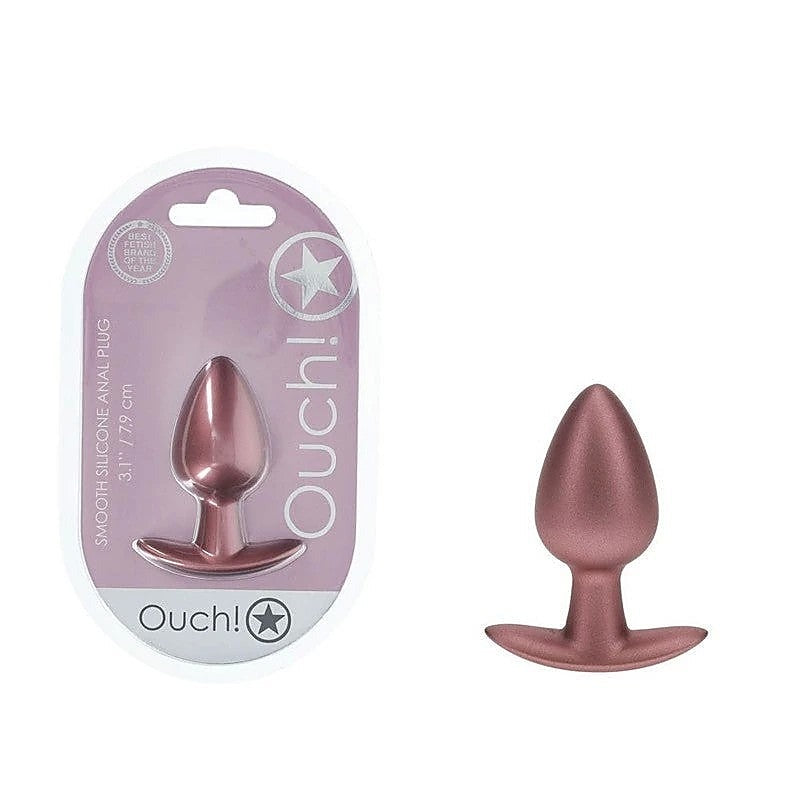 Shots OUCH! Metallic Medium Butt Plug by Shots Toys - Butt Plugs