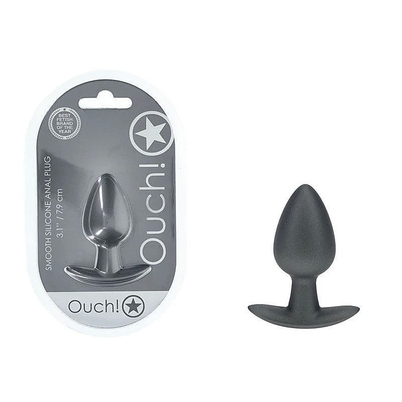 Shots OUCH! Metallic Medium Butt Plug by Shots Toys - Butt Plugs
