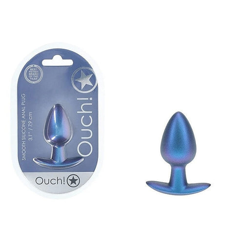 Shots OUCH! Metallic Medium Butt Plug by Shots Toys - Butt Plugs