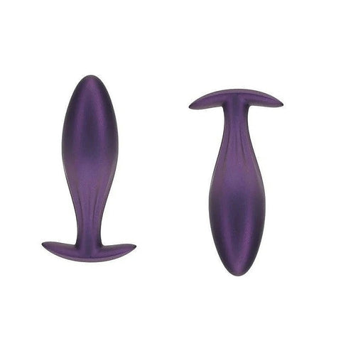 Shots Toys OUCH! Oval Shaped 11.7 cm Metallic Waterproof Anal Plug Premium - Butt Plugs