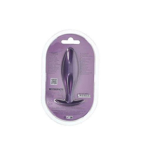 Shots Toys OUCH! Oval Shaped 11.7 cm Metallic Waterproof Anal Plug Premium - Butt Plugs