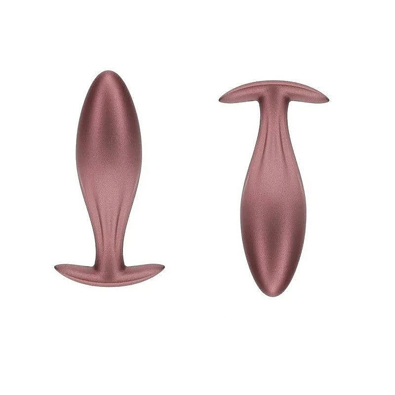 Shots Toys OUCH! Oval Shaped 11.7 cm Metallic Waterproof Anal Plug Premium - Butt Plugs