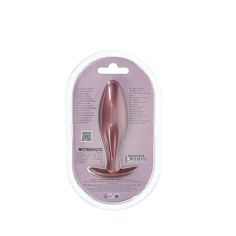 Shots Toys OUCH! Oval Shaped 11.7 cm Metallic Waterproof Anal Plug Premium - Butt Plugs