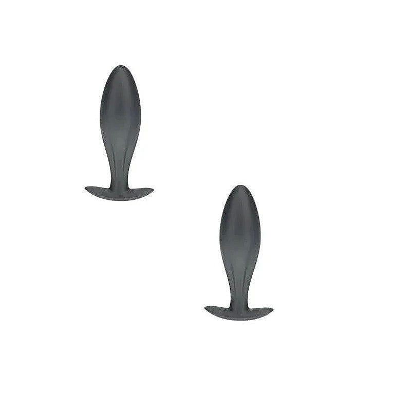 Shots Toys OUCH! Oval Shaped 11.7 cm Metallic Waterproof Anal Plug Premium - Butt Plugs