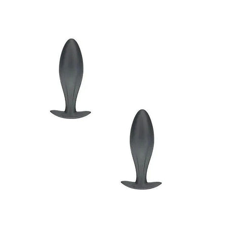 Shots Toys OUCH! Oval Shaped 11.7 cm Metallic Waterproof Anal Plug Premium - Butt Plugs