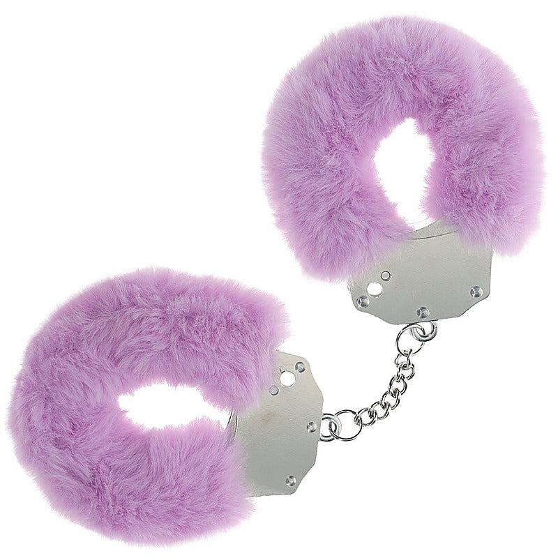 Heavy Duty Fluffy Bondage Hand Cuffs by Shots Toys - Cuffs And Restraints