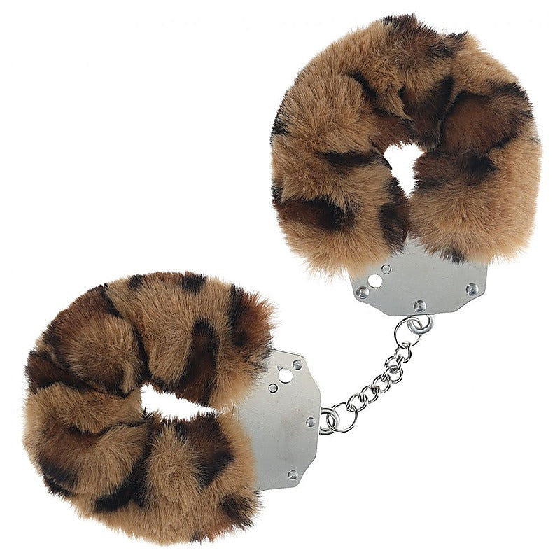 Heavy Duty Fluffy Bondage Hand Cuffs by Shots Toys - Cuffs And Restraints