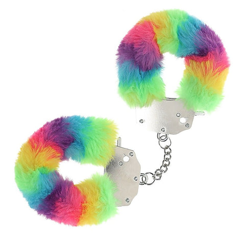 Heavy Duty Fluffy Bondage Hand Cuffs by Shots Toys - Cuffs And Restraints