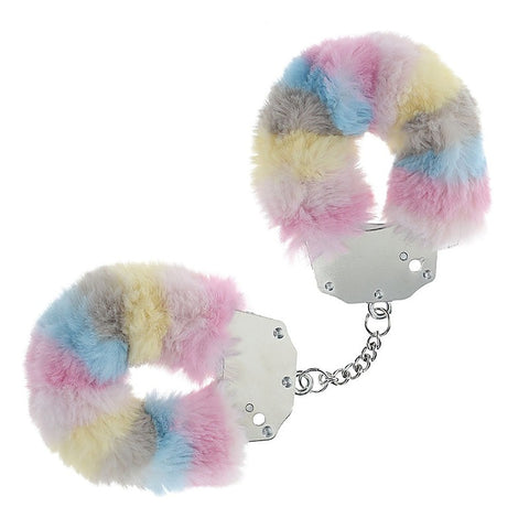 Heavy Duty Fluffy Bondage Hand Cuffs by Shots Toys - Cuffs And Restraints