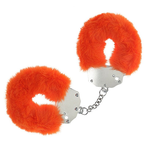 Heavy Duty Fluffy Bondage Hand Cuffs by Shots Toys - Cuffs And Restraints