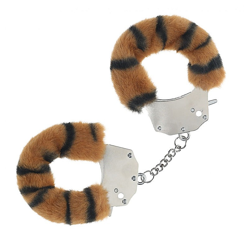 Heavy Duty Fluffy Bondage Hand Cuffs by Shots Toys - Cuffs And Restraints
