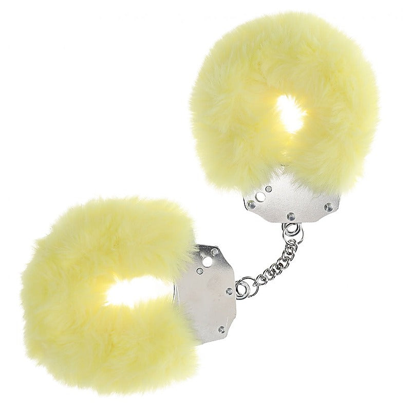 Heavy Duty Fluffy Bondage Hand Cuffs by Shots Toys - Cuffs And Restraints