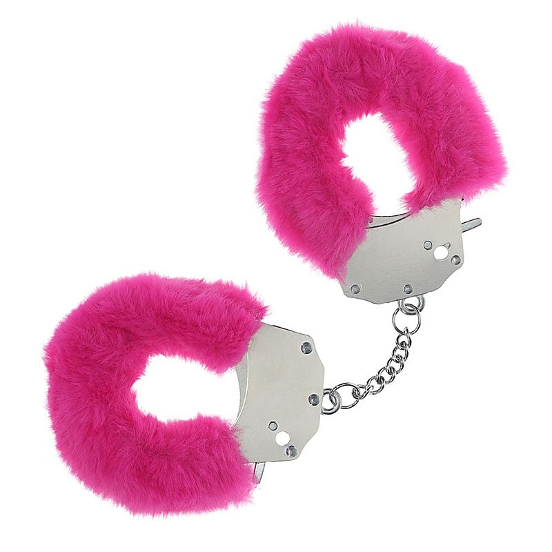Heavy Duty Fluffy Bondage Hand Cuffs by Shots Toys - Cuffs And Restraints