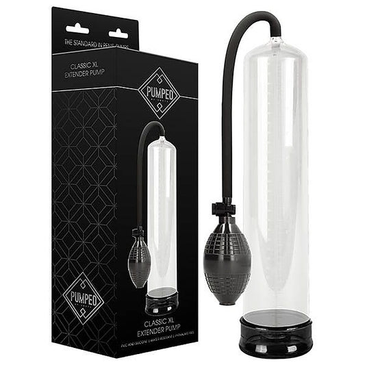 Pumped Classic XL Extender Penis Pump by Shots Toys - Penis Pumps And Stretchers
