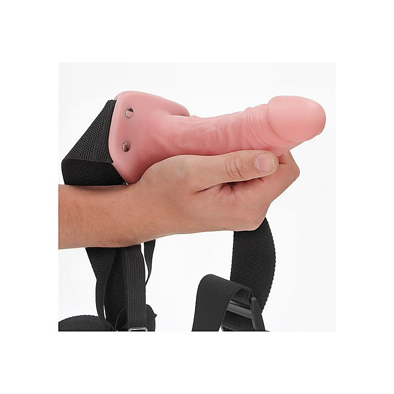 REALROCK Hollow Strap-On Extra Girth and Length - Strap On Sextoys
