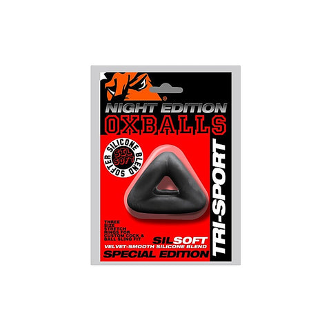 Tri Sport 3 Sized 3 Cock Ring Cock and Ball Sling by OxBalls - Ball and Cock Toys