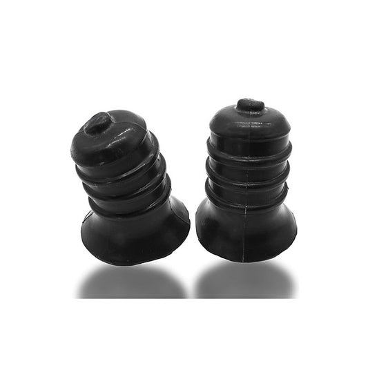 Ribnibs Curved Springy Ribbed Nipple Suckers by OxBalls - Nipple and Clit Clamps