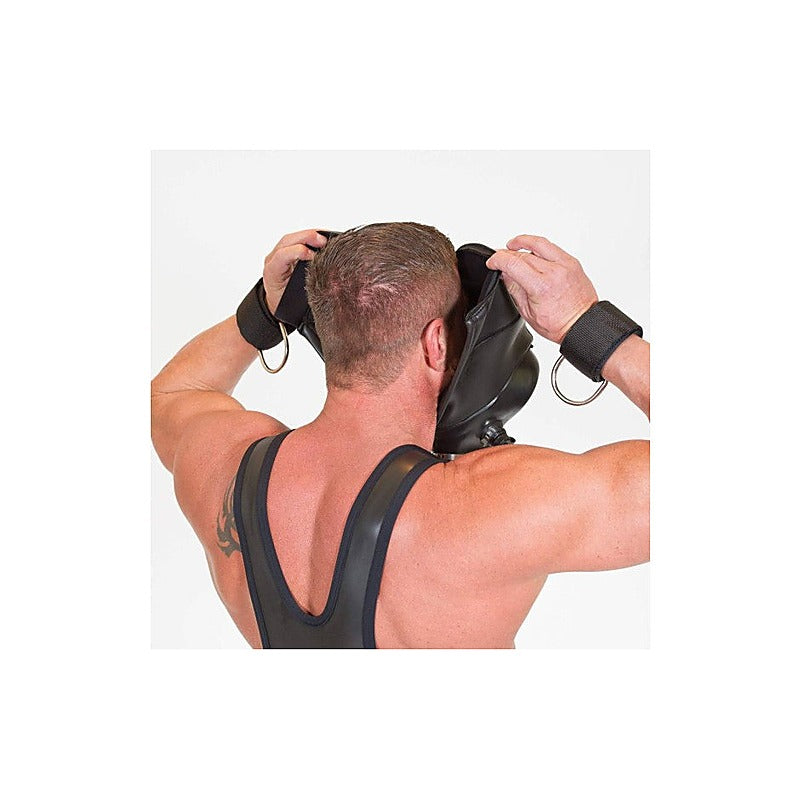 XTRM Neoprene Gas Mask Bondage Hood by XR Brands - Bondage Hoods