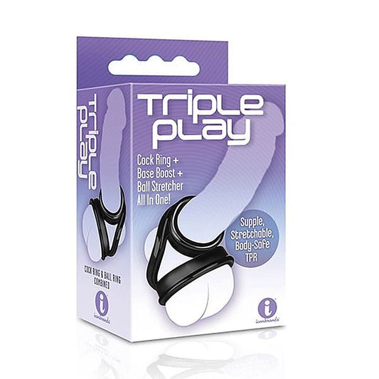 The 9's Triple Cock Ring by Icon Brands - Cock Rings