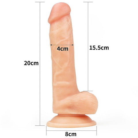 The Ultra Soft Dude Realistic Dong by Lovetoy - Realistic Dildos