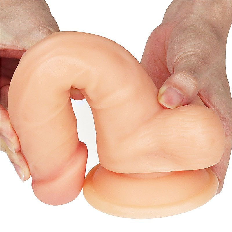 The Ultra Soft Dude Realistic Dong by Lovetoy - Realistic Dildos
