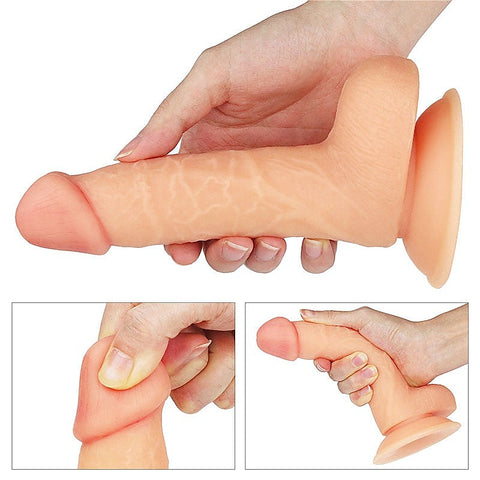 The Ultra Soft Dude Realistic Dong by Lovetoy - Realistic Dildos