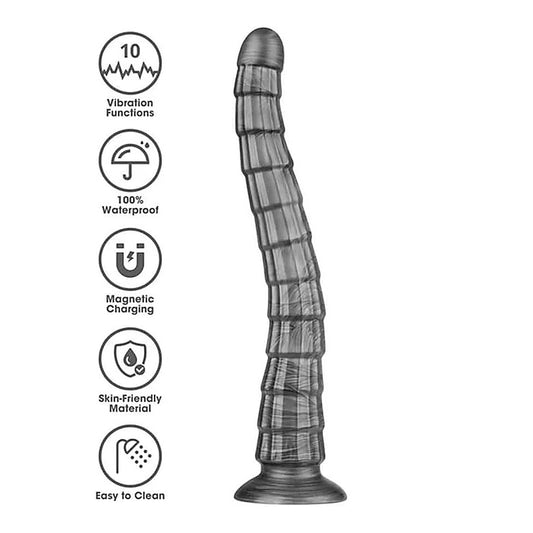Vibrax Slider King Sized Rechargeable Vibrating Dildo - Vibrating Dildos