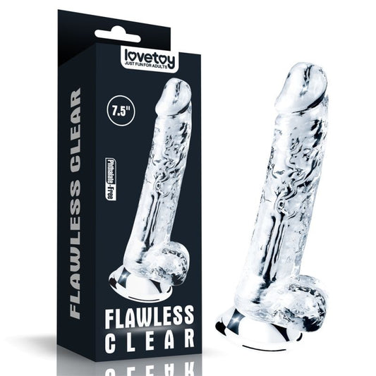 Flawless Suction Cup Base Realistic Dildo by Lovetoy - Realistic Dildos