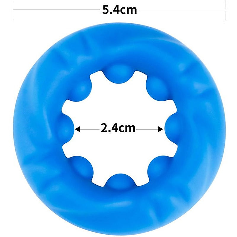 Pinnacle Pro Ridge Bump Stretcher Men's Cock Ring by Lovetoy - Stretchy Cock Rings