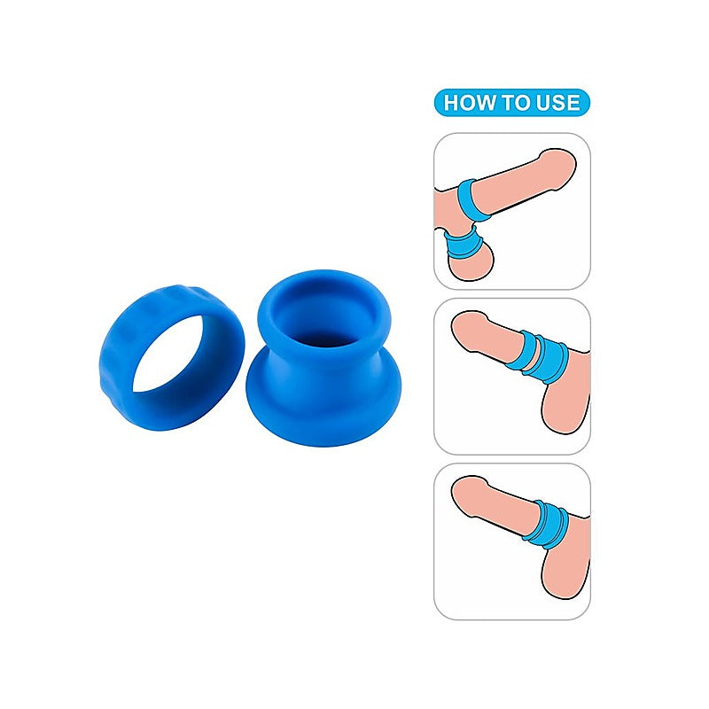 Pinnacle Pro Twin Flex Stretchy Cock and Balls Cock Rings - Ball and Cock Toys
