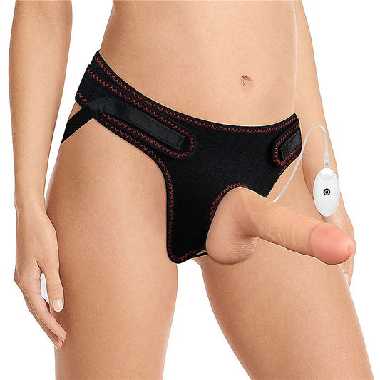 Ingen Vibrating Easy Strap-On Set 7'' Vibrating Strap-On - Strap On Sextoys