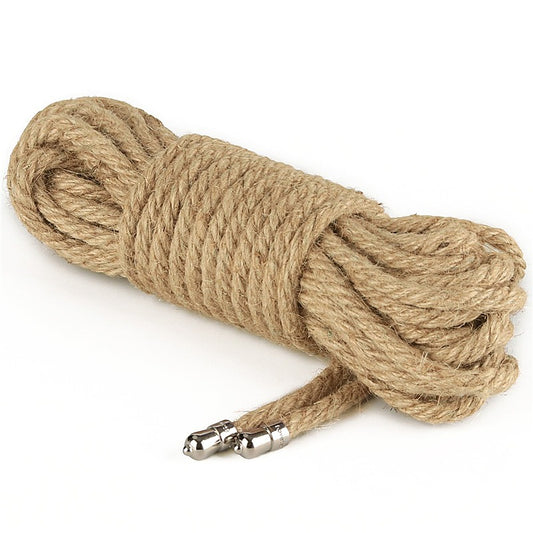 Rustic Hemp Bondage Rope by Lovetoy - Cuffs And Restraints