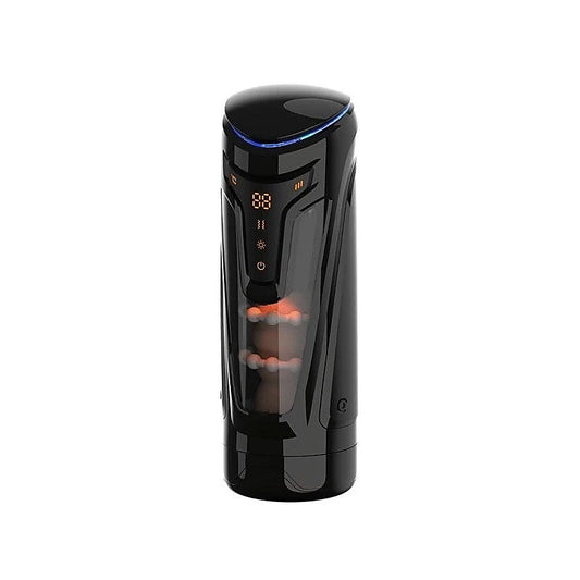 Warrior Rechargeable Thrusting Male Masturbator by Amovibe - Masturbators and Strokers