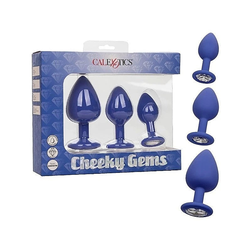 Cheeky Gems Anal Plug Set by California Exotics - Butt Plugs