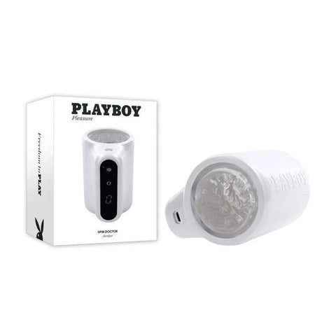 Evolved Playboy Pleasure Spin Doctor Vibrating Mens Masturbator Dual Action - Masturbators and Strokers