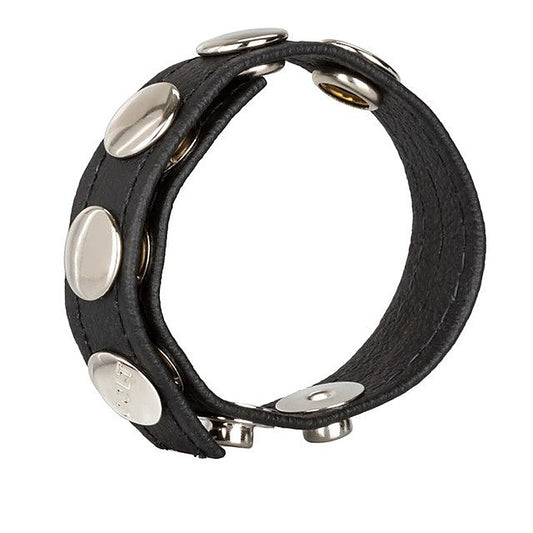Colt Adjustable 5 Snap Fastener Leather Strap - Cock Rings