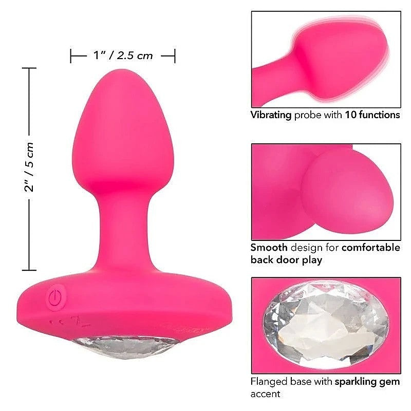 Cheeky Gems Rechargeable Vibrating Butt Plug - Butt Plugs
