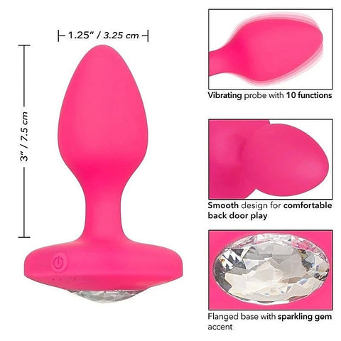 Cheeky Gems Rechargeable Vibrating Butt Plug - Butt Plugs