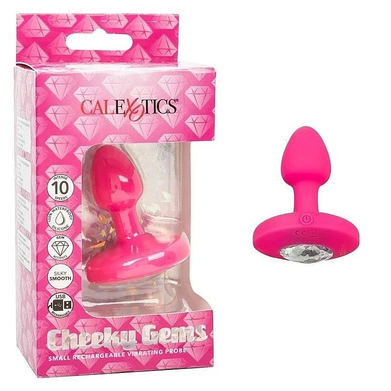 Cheeky Gems Rechargeable Vibrating Butt Plug - Butt Plugs