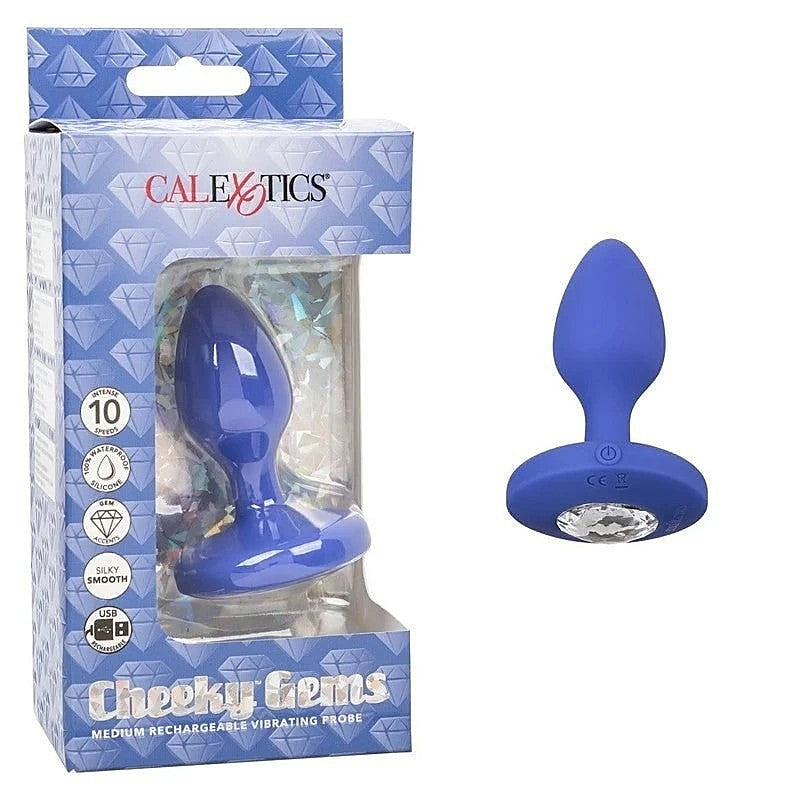 Cheeky Gems Rechargeable Vibrating Anal Plug - Butt Plugs