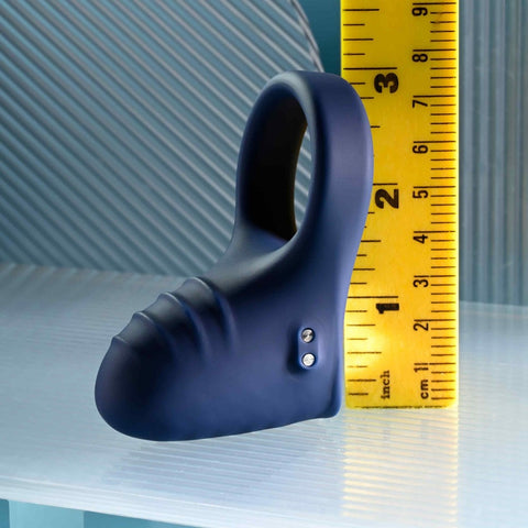 Evolved Playboy Pleasure Point Mens Vibrating Cock Ring with Clitoral Stimulator - Cock Rings