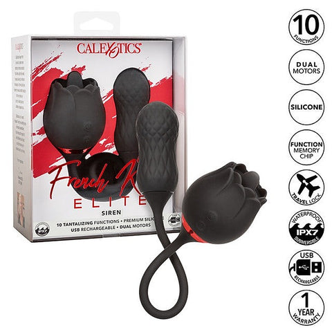 French Kiss Elite Siren 10 Function Clitoral Stimulator - Clit Ticklers and Pulsators